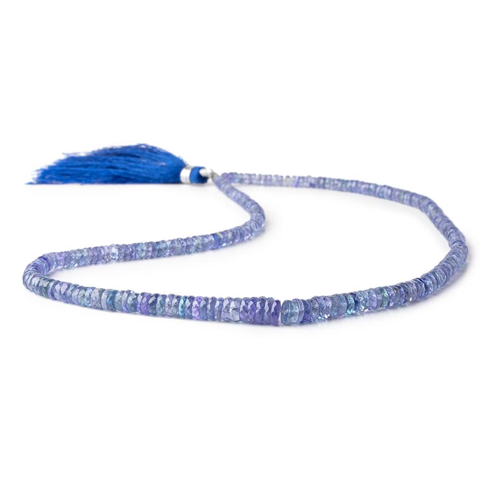 3-7mm Tanzanite Faceted Heshi Beads 16 inch 256 pieces AA (ONLINE ORDER ONLY)