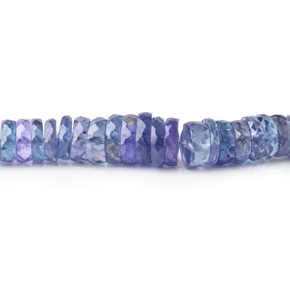3-7mm Tanzanite Faceted Heshi Beads 16 inch 256 pieces AA (ONLINE ORDER ONLY)