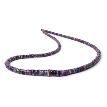 3-8.5mm Sugilite Plain Heishi Beads 18 inch 400 pieces AAA (ONLINE ORDER ONLY)