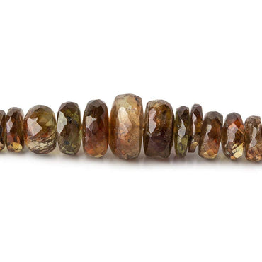 3-8mm Andalusite faceted rondelle Beads 16 inch 170 pieces (ONLINE ORDER ONLY)