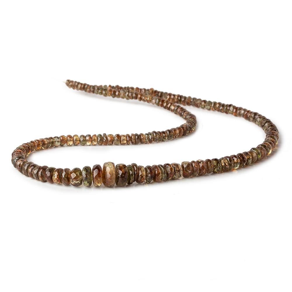 3-8mm Andalusite faceted rondelle Beads 16 inch 170 pieces (ONLINE ORDER ONLY)