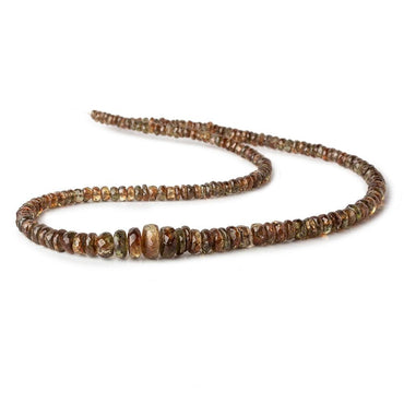 3-8mm Andalusite faceted rondelle Beads 16 inch 170 pieces (ONLINE ORDER ONLY)
