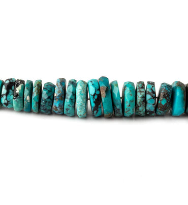 3-8mm Chinese Turquoise faceted heshi beads 17 inch 290 beads (ONLINE ORDER ONLY)