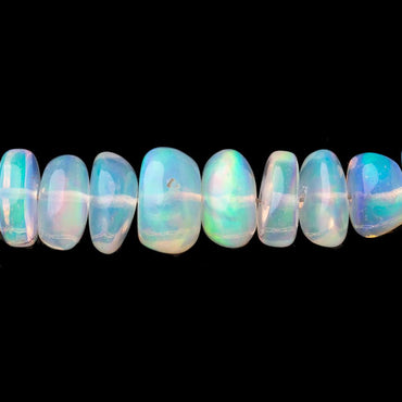 3-8mm Ethiopian Opal Plain Rondelle Beads 16 inch 166 pieces AA (ONLINE ORDER ONLY)