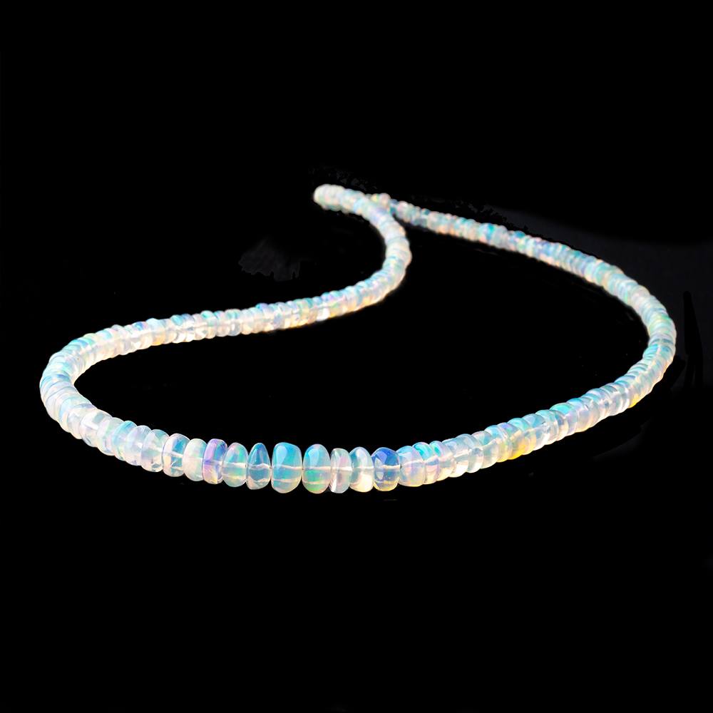 3-8mm Ethiopian Opal Plain Rondelle Beads 16 inch 166 pieces AA (ONLINE ORDER ONLY)