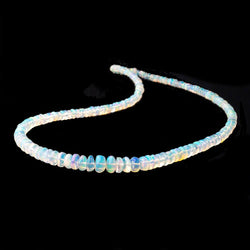 3-8mm Ethiopian Opal Plain Rondelle Beads 16 inch 166 pieces AA (ONLINE ORDER ONLY)