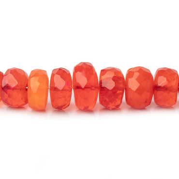 3-9mm Tangerine Ethiopian Opal Faceted Rondelle Beads 16 inch 133 pieces AA (ONLINE ORDER ONLY)