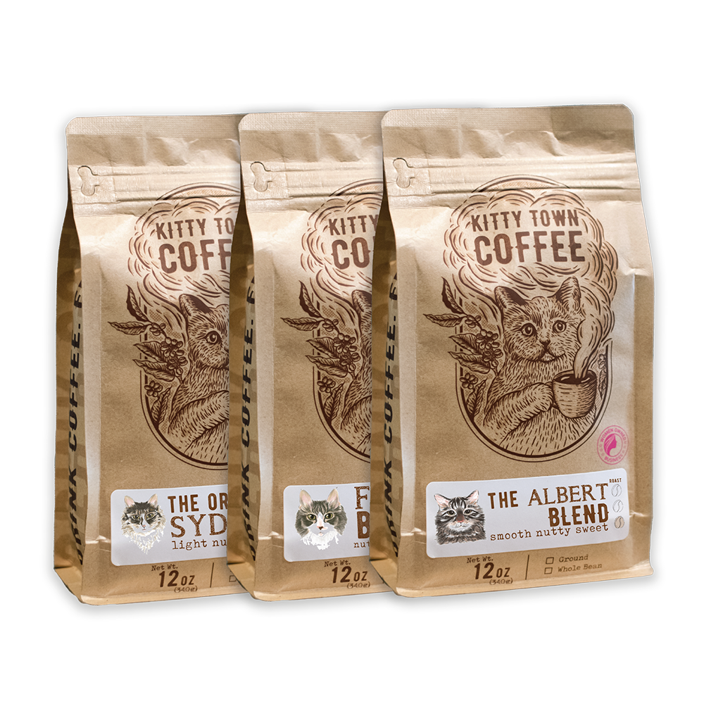 3 Bag Coffee Sampler: Albert, Fezzik, Sydney (Online Order Only)