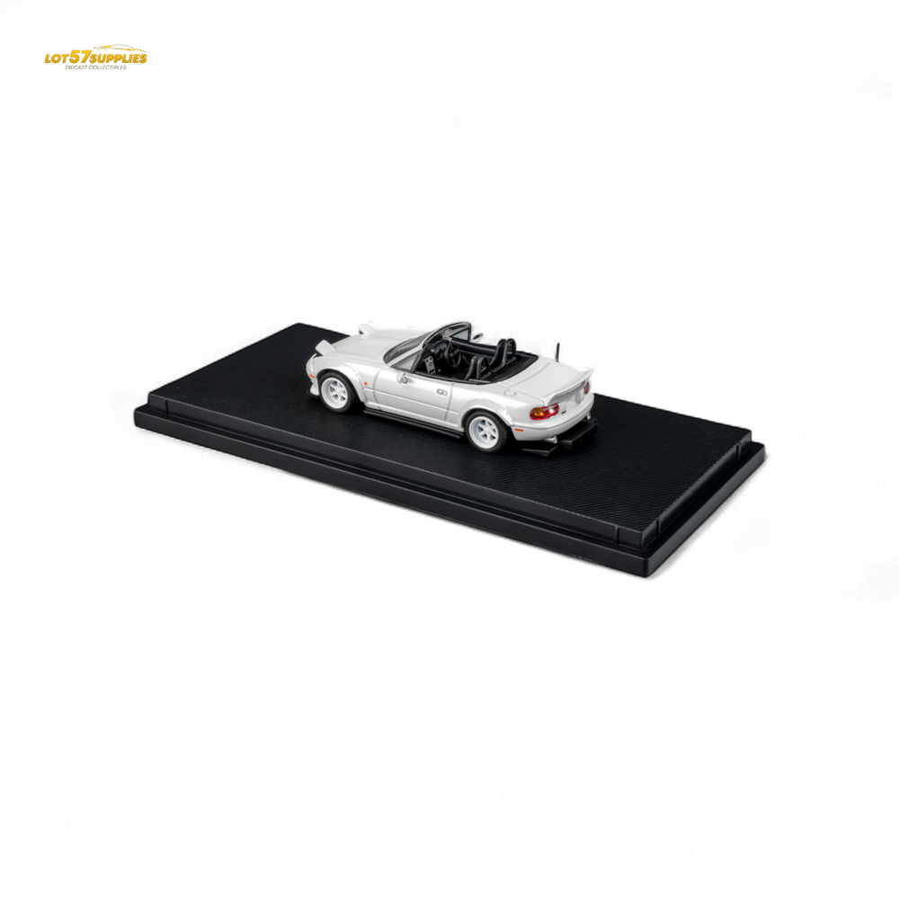 (Pre-Order) Microturbo Custom MX5 Rocket Bunny - Metallic White 1:64 (ONLINE ORDER ONLY)