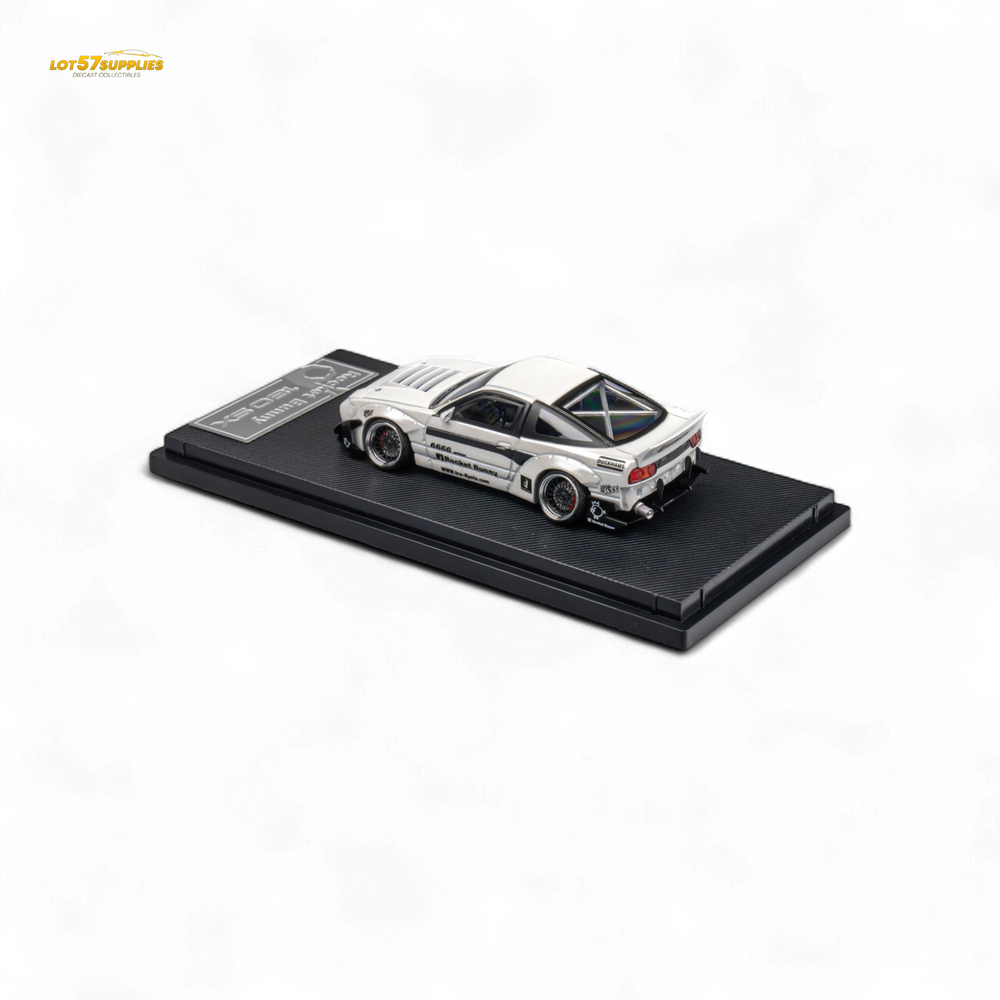MicroTurbo Custom 180SX - Pandem Rocket Bunny White 1:64 (ONLINE ORDER ONLY)