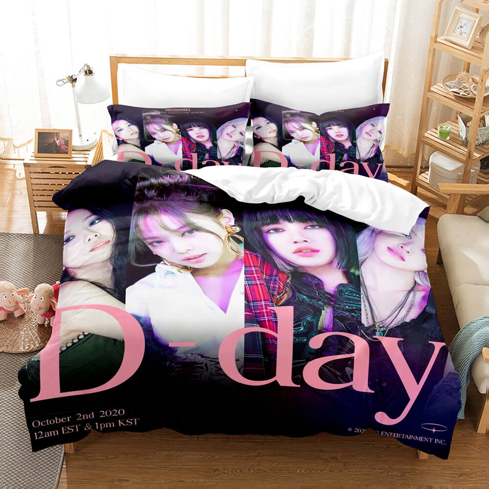 Blackpink Cosplay Bedding Set Quilt Cover Without Filler (Online Order Only)