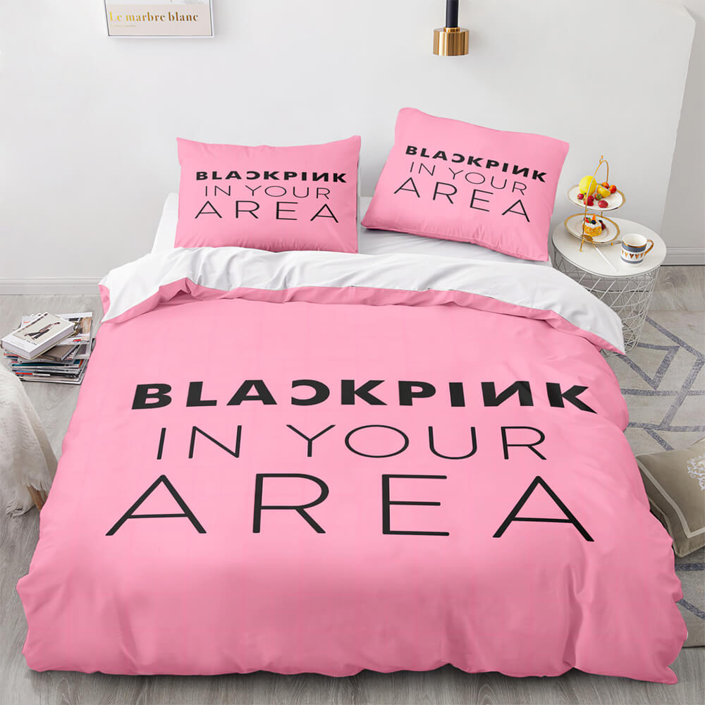 Blackpink Cosplay Bedding Set Quilt Cover Without Filler (Online Order Only)