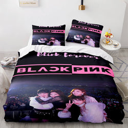 Blackpink Cosplay Bedding Set Quilt Cover Without Filler (Online Order Only)