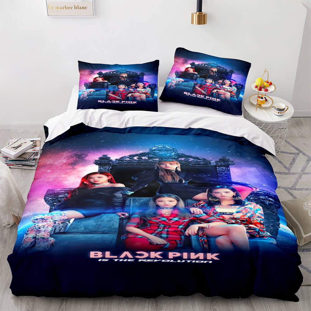 Blackpink Cosplay Bedding Set Quilt Cover Without Filler (Online Order Only)