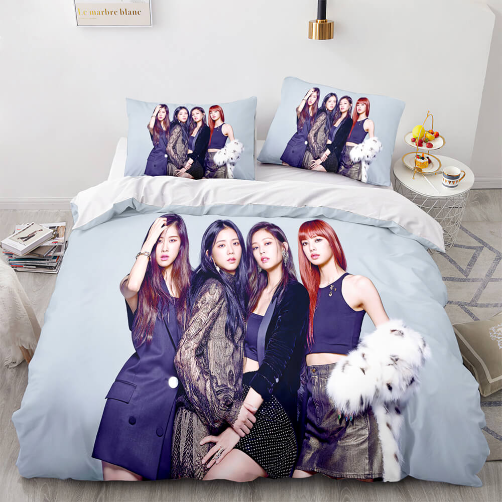 Blackpink Cosplay Bedding Set Quilt Cover Without Filler (Online Order Only)
