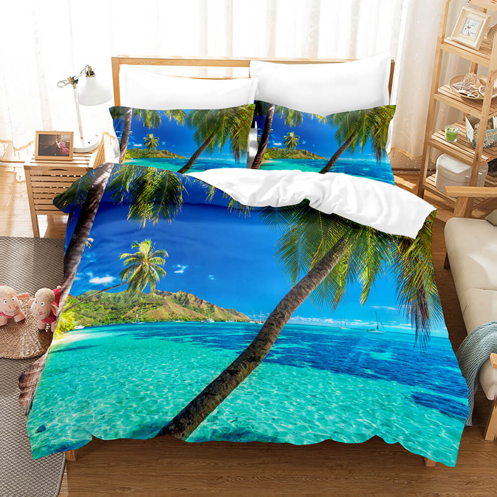 Coastal Beach Theme Bedding Sets Quilt Cover Without Filler (Online Order Only)