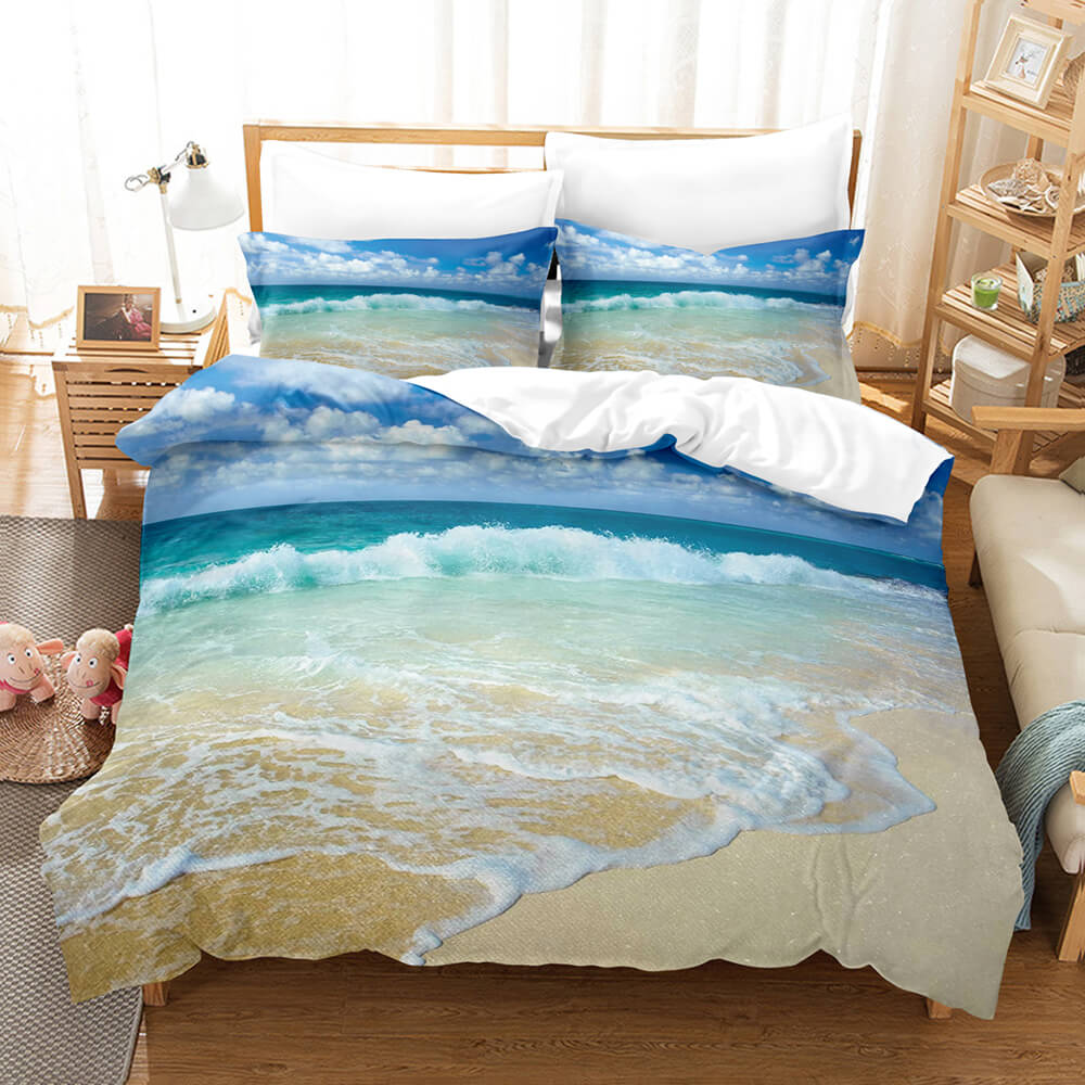 Coastal Beach Theme Bedding Sets Quilt Cover Without Filler (Online Order Only)