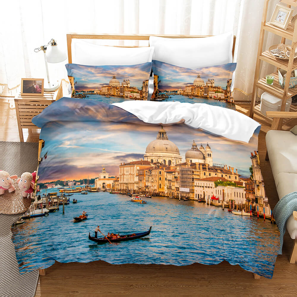 Coastal Beach Theme Bedding Sets Quilt Cover Without Filler (Online Order Only)