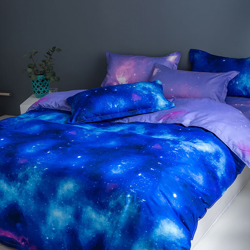 3-Piece Galaxy Sky Bedding Set Duvet Covers Without Filler (Online Order Only)