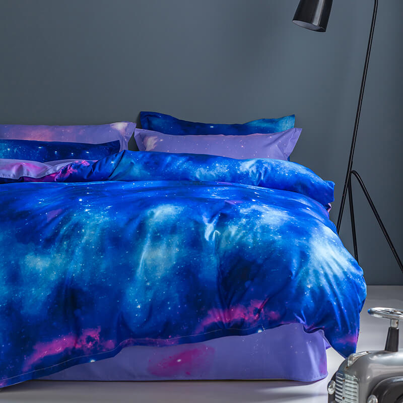 3-Piece Galaxy Sky Bedding Set Duvet Covers Without Filler (Online Order Only)