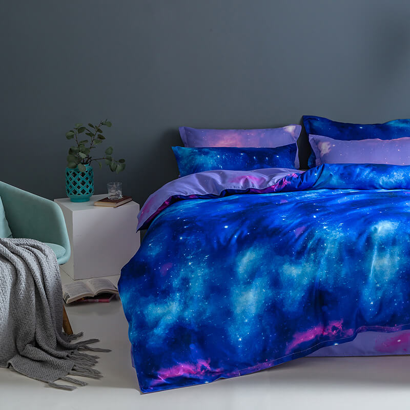 3-Piece Galaxy Sky Bedding Set Duvet Covers Without Filler (Online Order Only)
