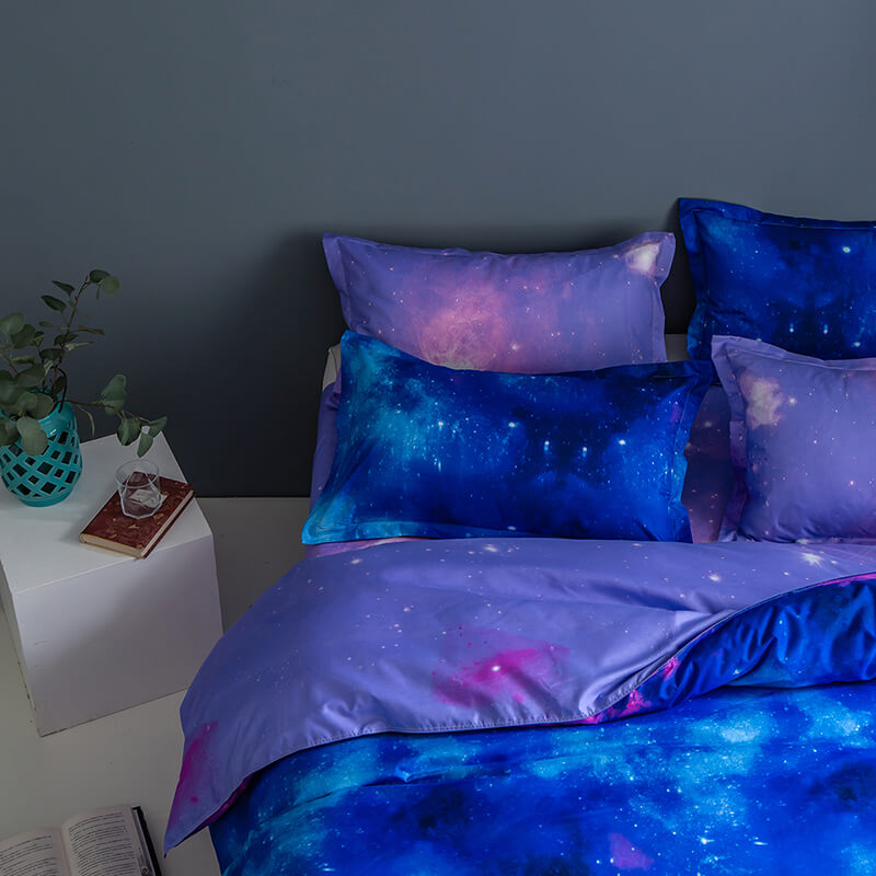 3-Piece Galaxy Sky Bedding Set Duvet Covers Without Filler (Online Order Only)