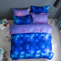 3-Piece Galaxy Sky Bedding Set Duvet Covers Without Filler (Online Order Only)