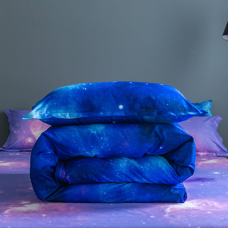 3-Piece Galaxy Sky Bedding Set Duvet Covers Without Filler (Online Order Only)
