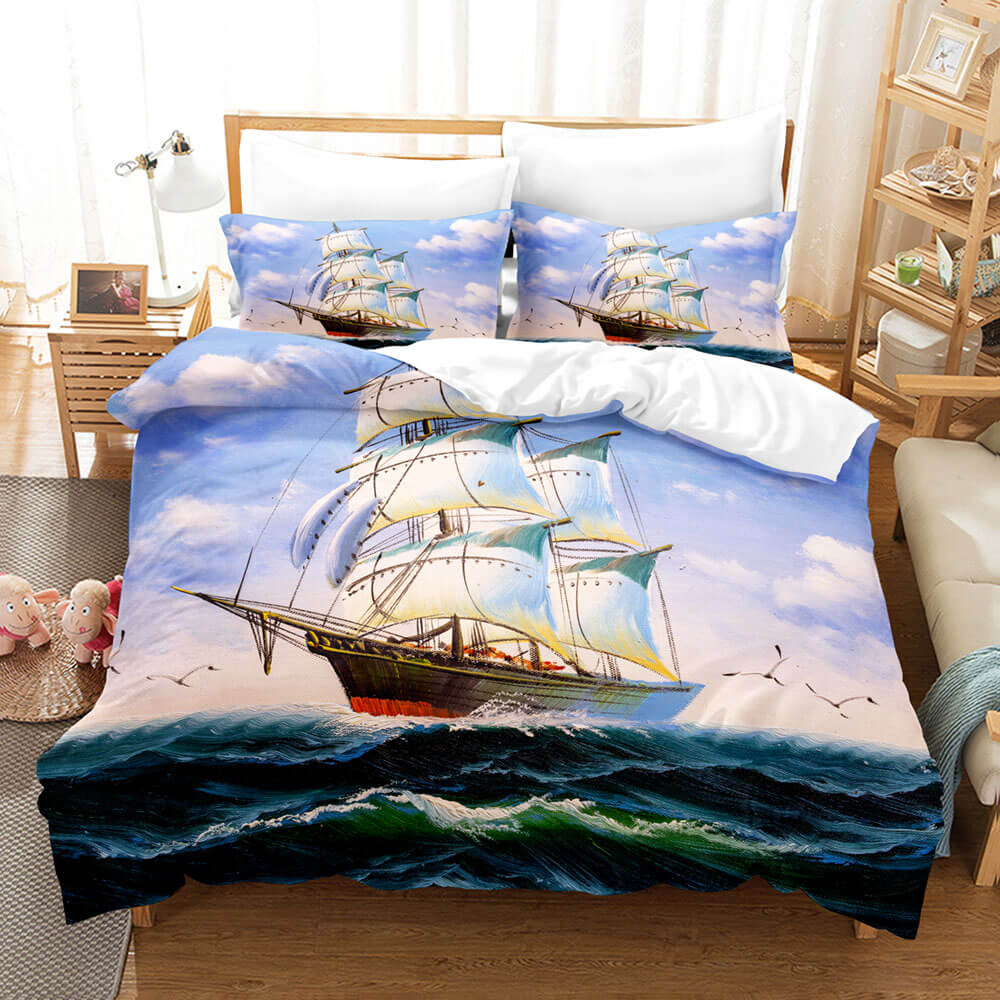 Ocean Bedding Set Quilt Cover Set Without Filler (Online Order Only)
