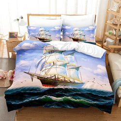 Ocean Bedding Set Quilt Cover Set Without Filler (Online Order Only)
