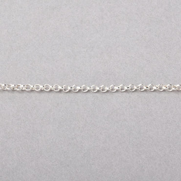 3 Feet - 1.8mm Silver plated Rolo Link Chain (ONLINE ORDER ONLY)