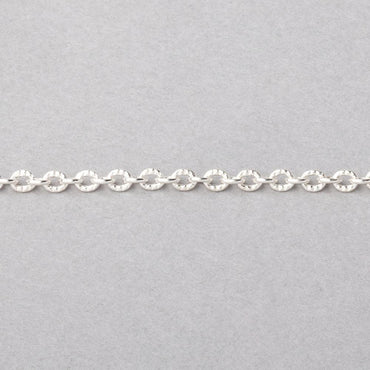 3 Feet - 2.5mm Small Corrugated Oval Link Chain (ONLINE ORDER ONLY)