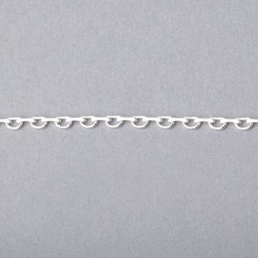 3 Feet - 2mm Open & Closed Oval Link Chain (ONLINE ORDER ONLY)