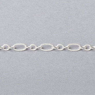 3 Feet - 3.5mm Multiple Corrugated Oval Link Chain (ONLINE ORDER ONLY)