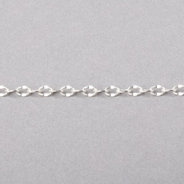 3 Feet - 3mm Divot Oval Link Chain (ONLINE ORDER ONLY)