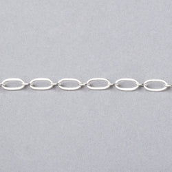 3 Feet - 3mm Drawn Oval & Link Chain (ONLINE ORDER ONLY)
