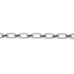 3 Feet - 3mm Drawn Oval & Link Chain (ONLINE ORDER ONLY)