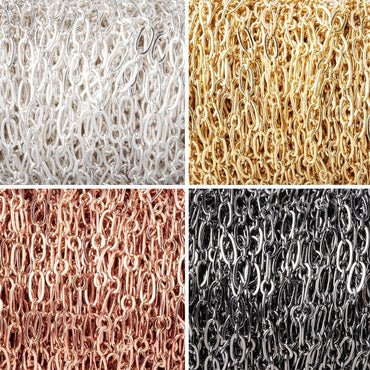 3 Feet - 3mm Drawn Oval & Link Chain (ONLINE ORDER ONLY)