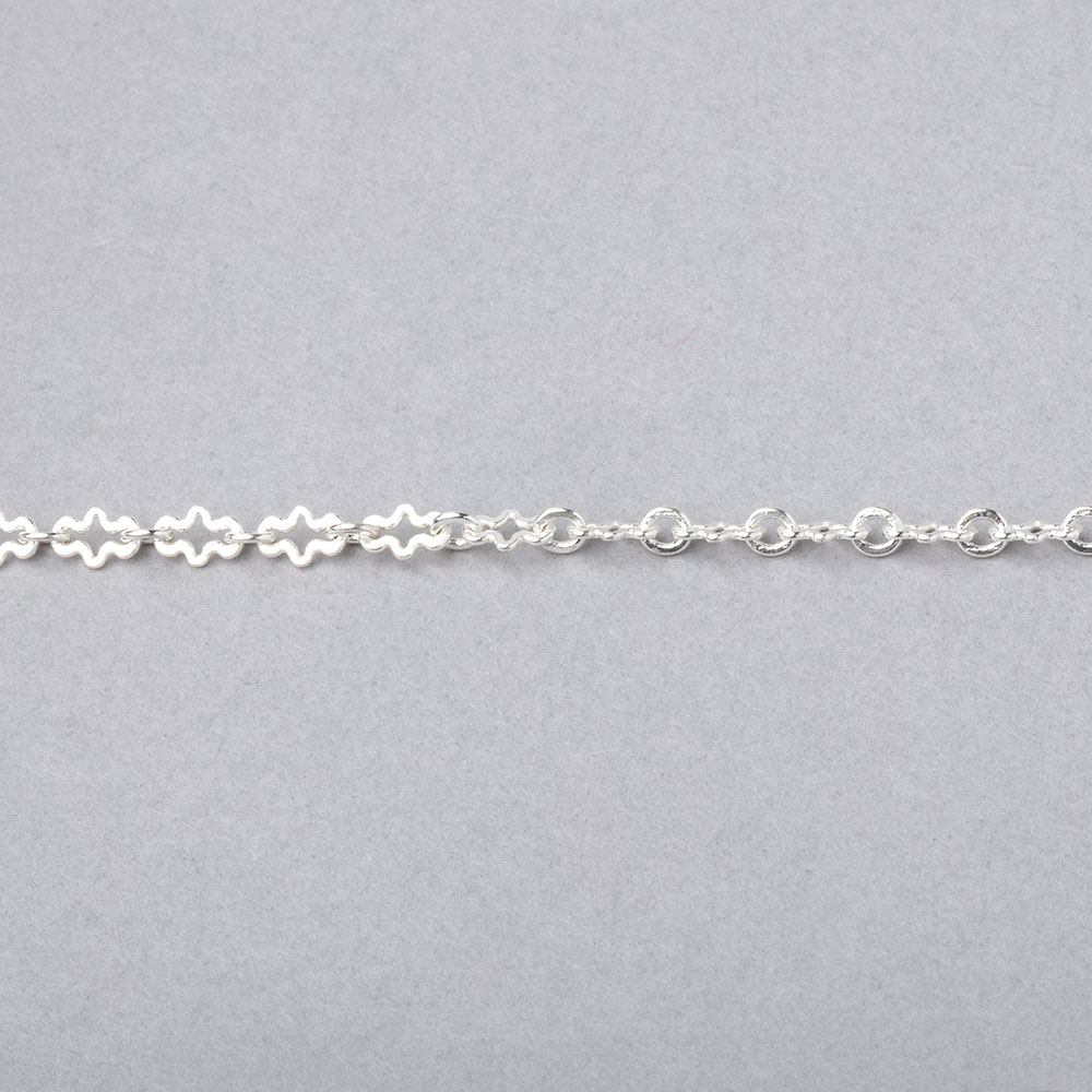 3 Feet - 3mm Fancy Cross Link Chain (ONLINE ORDER ONLY)