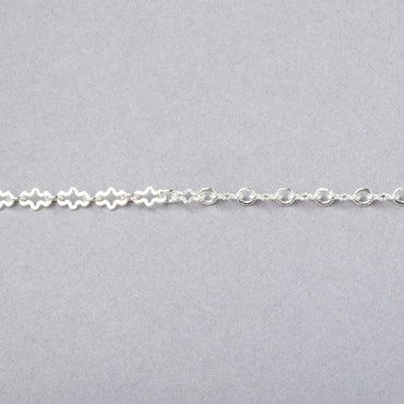 3 Feet - 3mm Fancy Cross Link Chain (ONLINE ORDER ONLY)