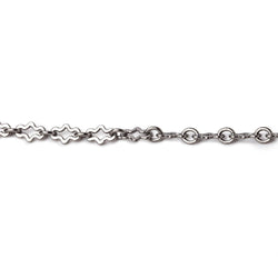 3 Feet - 3mm Fancy Cross Link Chain (ONLINE ORDER ONLY)
