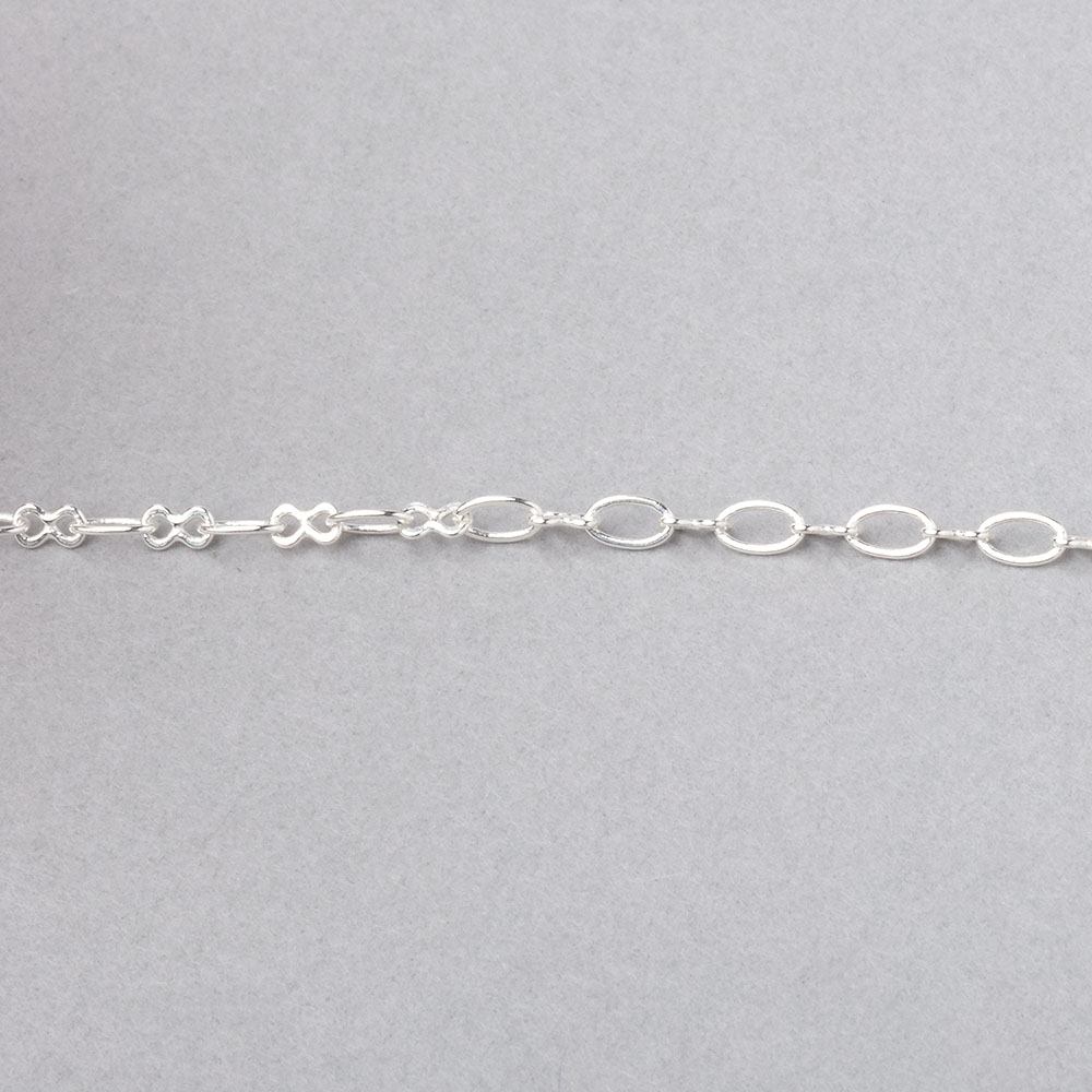 3 Feet - 3mm Oval & Bowtie Link Chain (ONLINE ORDER ONLY)