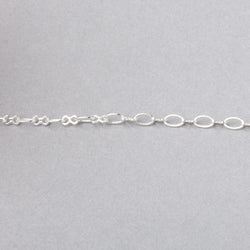 3 Feet - 3mm Oval & Bowtie Link Chain (ONLINE ORDER ONLY)