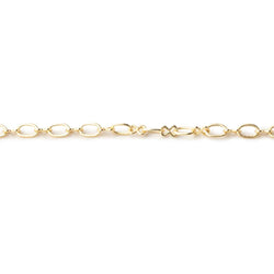 3 Feet - 3mm Oval & Bowtie Link Chain (ONLINE ORDER ONLY)