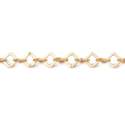 3 Feet - 4mm Flat Square Oval Link Chain (ONLINE ORDER ONLY)