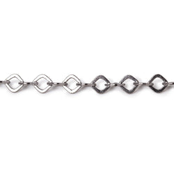 3 Feet - 4mm Flat Square Oval Link Chain (ONLINE ORDER ONLY)