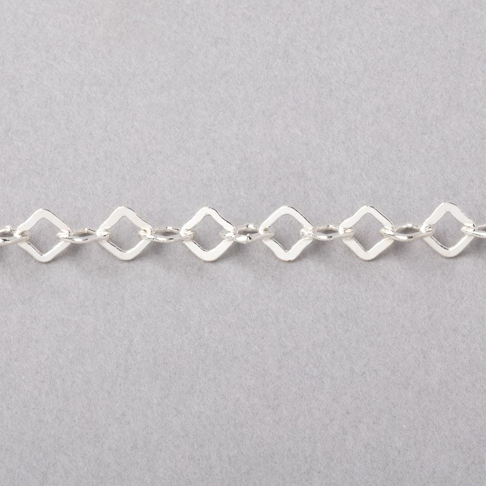 3 Feet - 4mm Flat Square Oval Link Chain (ONLINE ORDER ONLY)