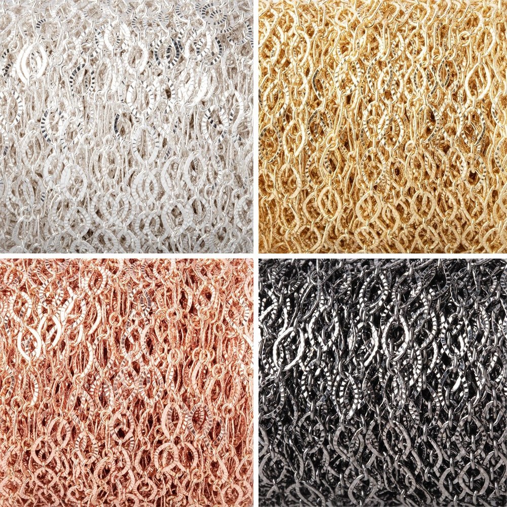 3 Feet - 5mm Corrugated Oval Link Chain (ONLINE ORDER ONLY)