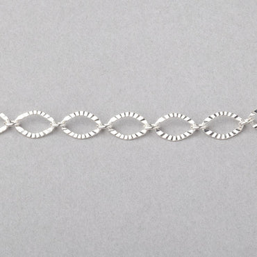 3 Feet - 5mm Corrugated Oval Link Chain (ONLINE ORDER ONLY)