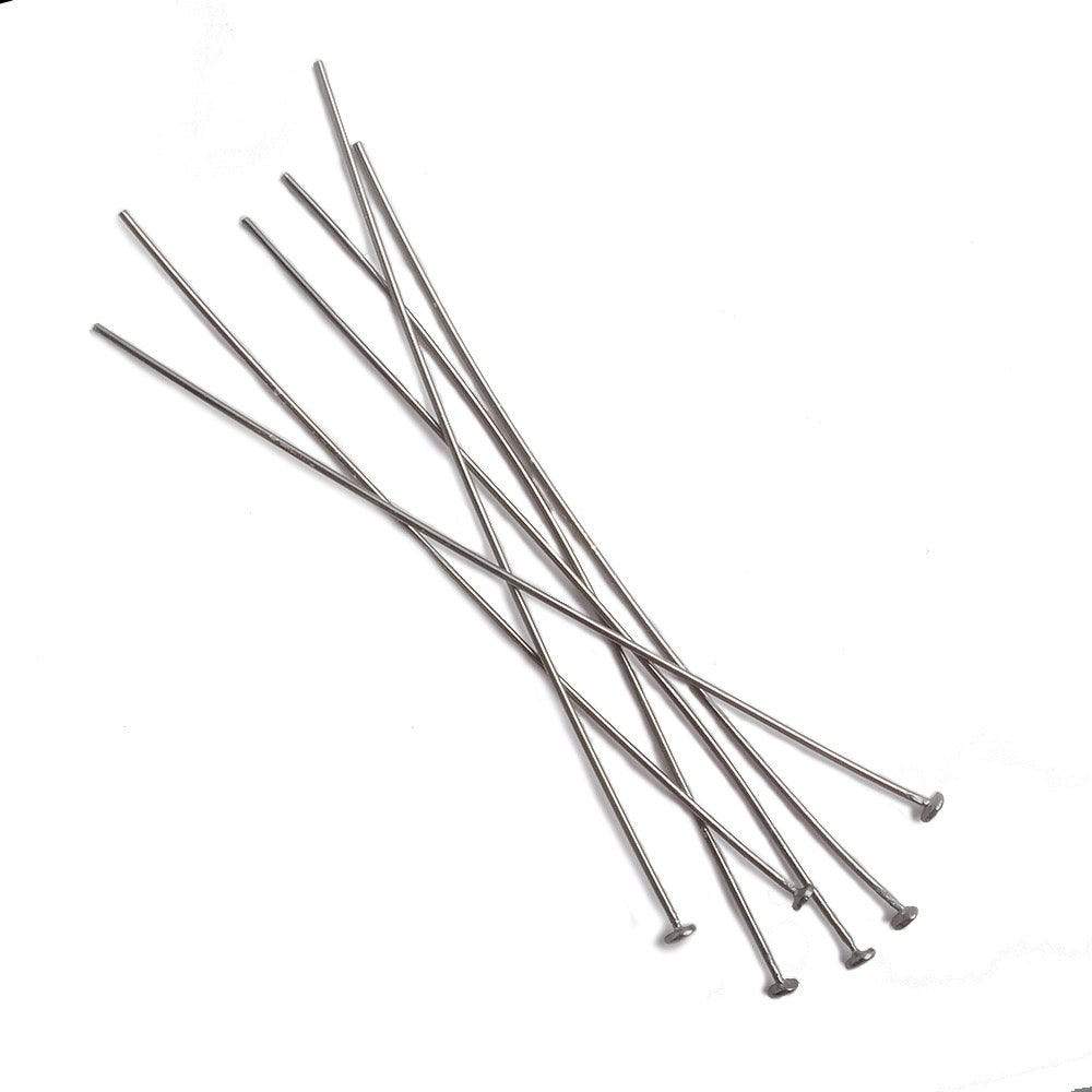 3" length Disc Headpin Black Gold plated .925 Silver, 22 Gauge Wire, 10 pieces per Bag (ONLINE ORDER ONLY)